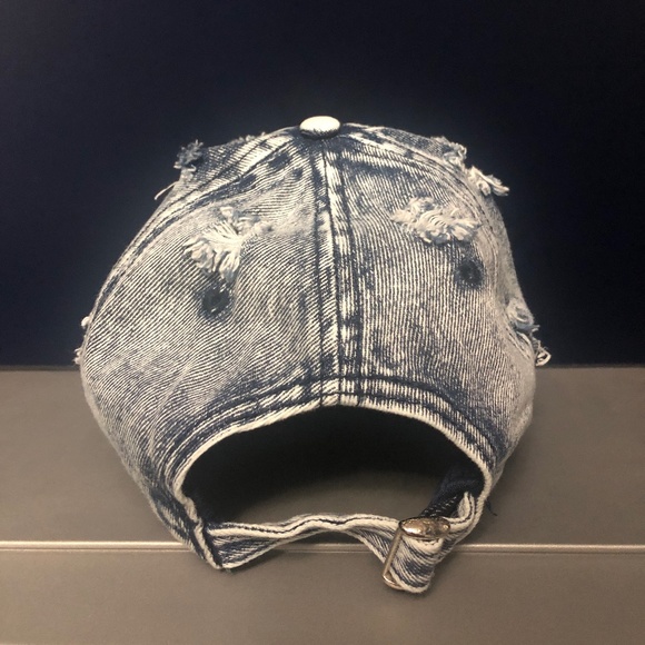 Distressed Denim Hat / Cap - Picture 3 of 4
